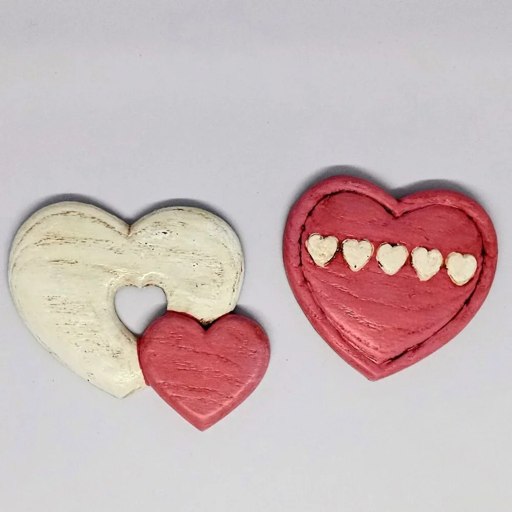 Burwood Plastic Heart Wall Hanging Decor - Nursery - Baby - 1980s-Vintage